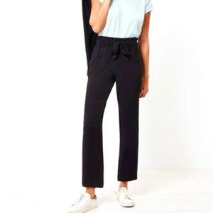 LOFT Black Paperbag Highrise Straight Ankle Pants - Sz M